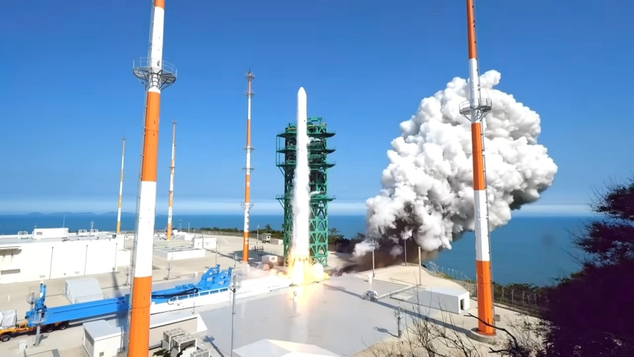 누리호 발사 모습