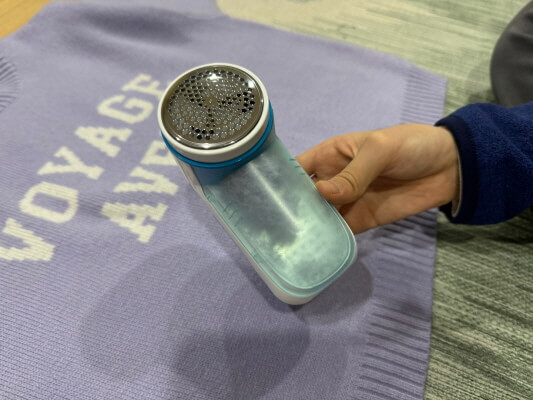 보풀 제거한 모습