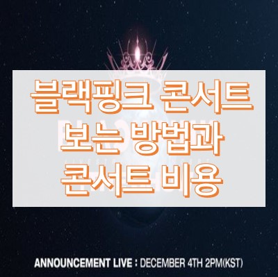 블랙핑크 콘서튼 보는 방법