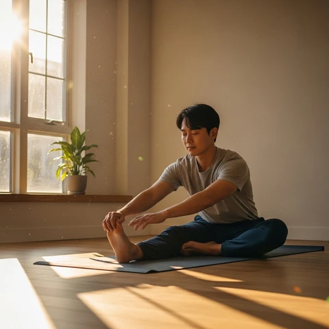 규칙적인 운동과 스트레칭은 크론병 증상 완화와 면역력 유지에 도움을 줍니다