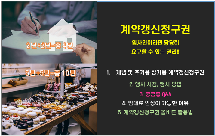 계약갱신청구권 임차인의 당당한 권리에 관한 글