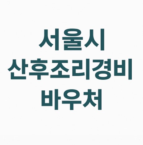 서울시 산후조리경비 관련 사진