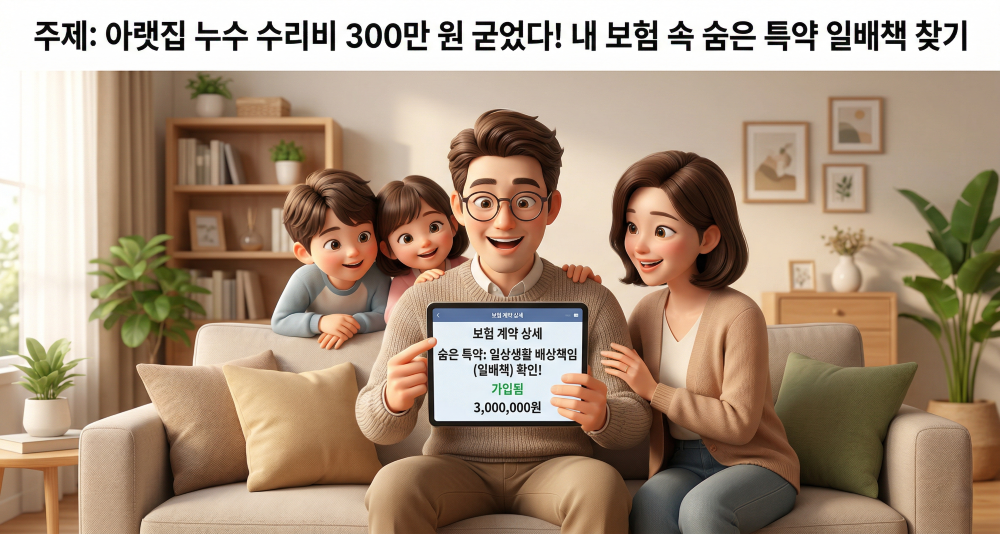 일배책 필요성을 연출한 캐릭터 이미지