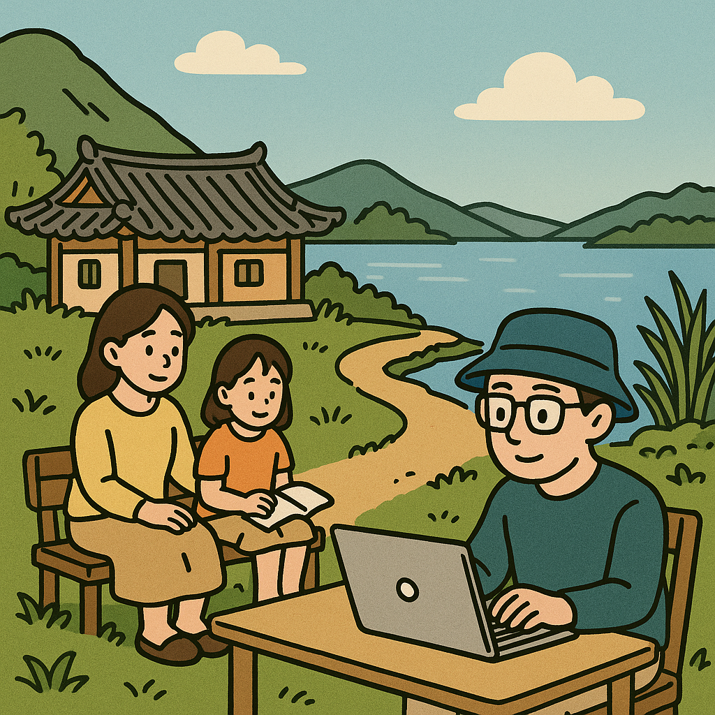 고성군에서의 디지털노마드 체험기 – 바닷가 작은 마을에서 원격근무