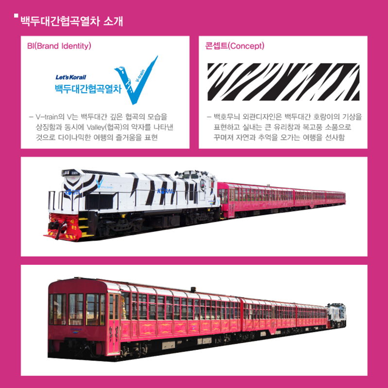 백두대간 협곡열차 예매 방법 시간표 v-train