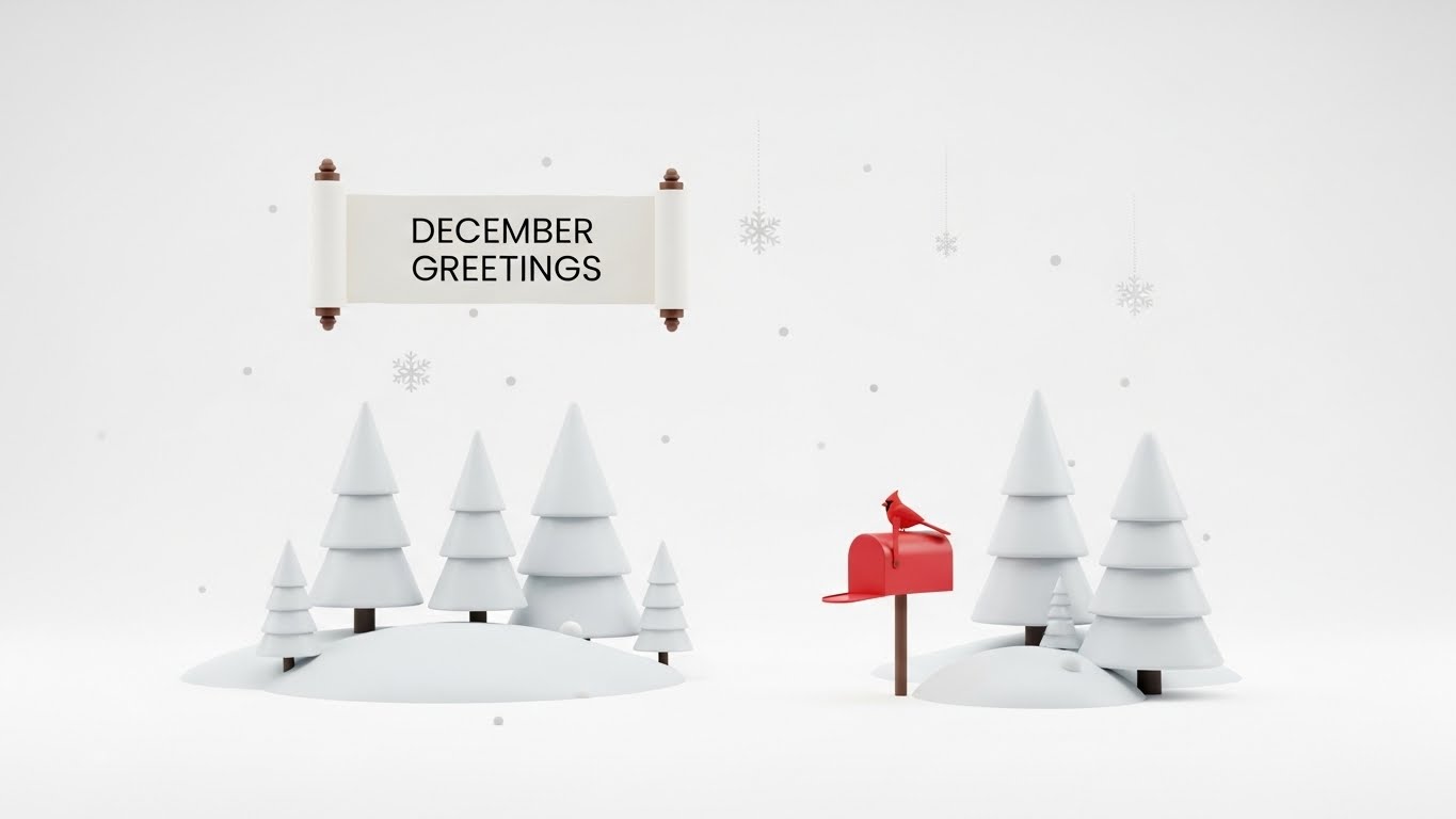 12월 연말 인사말 카드 이미지