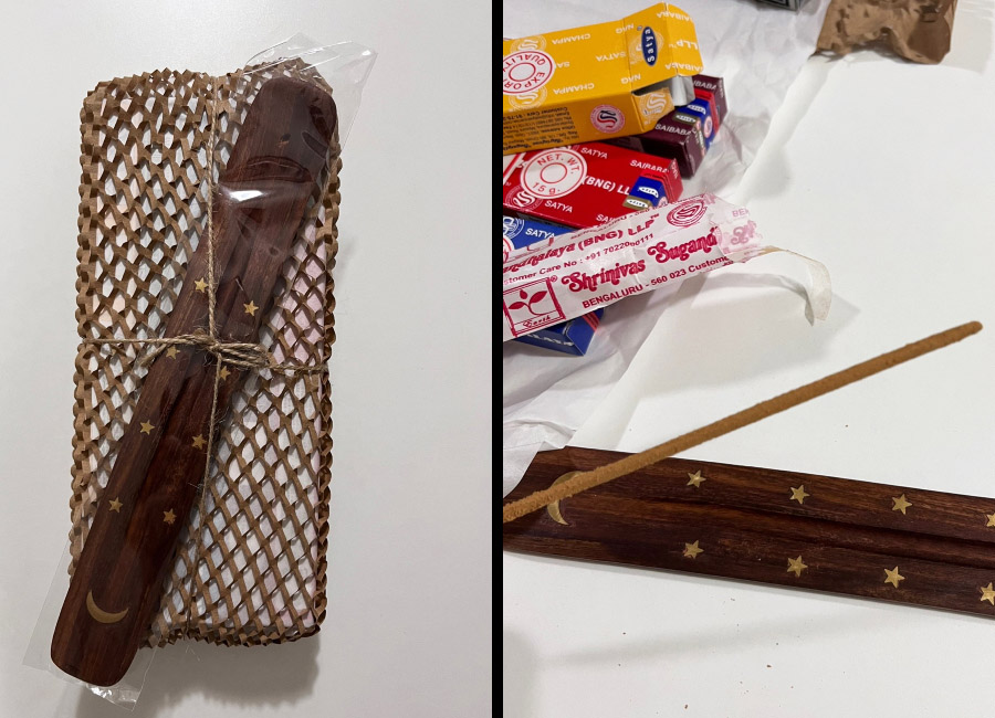 사티아 나그참파 인센스 스틱 개봉