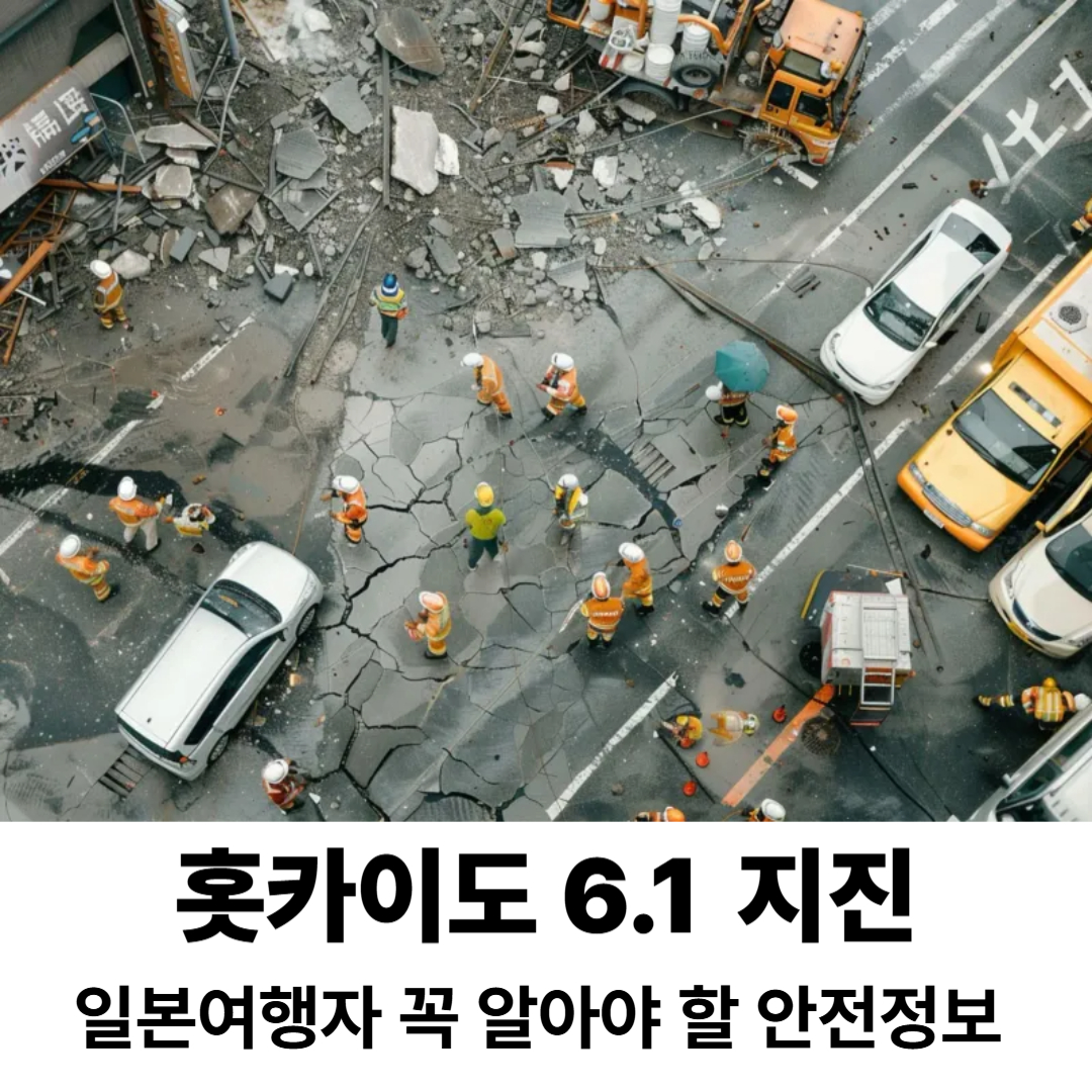 훗카이도 지진 관련사진