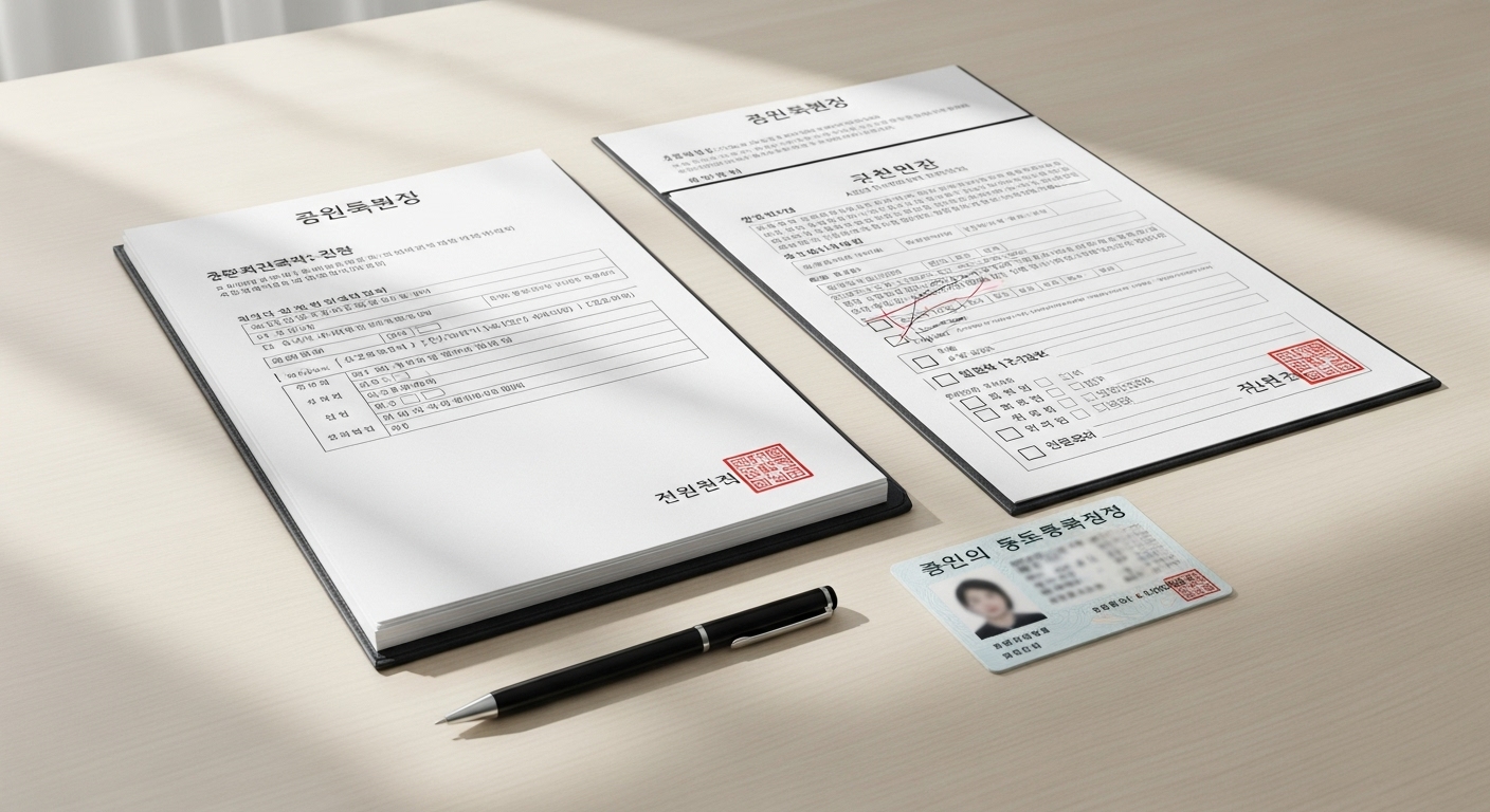 증빙서류&amp;#44; 등기부등본&amp;#44; 예금잔액증명