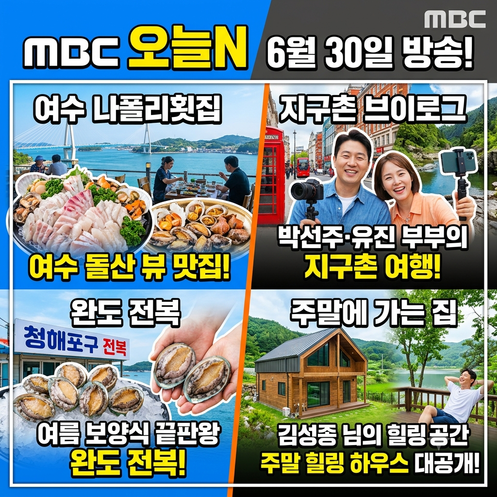 오늘N 6월 30일 방송정보