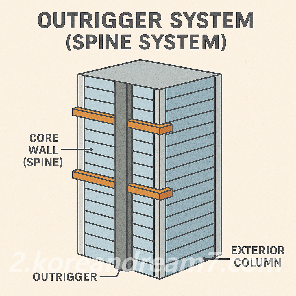 아웃리거 시스템(스파인 시스템)이란