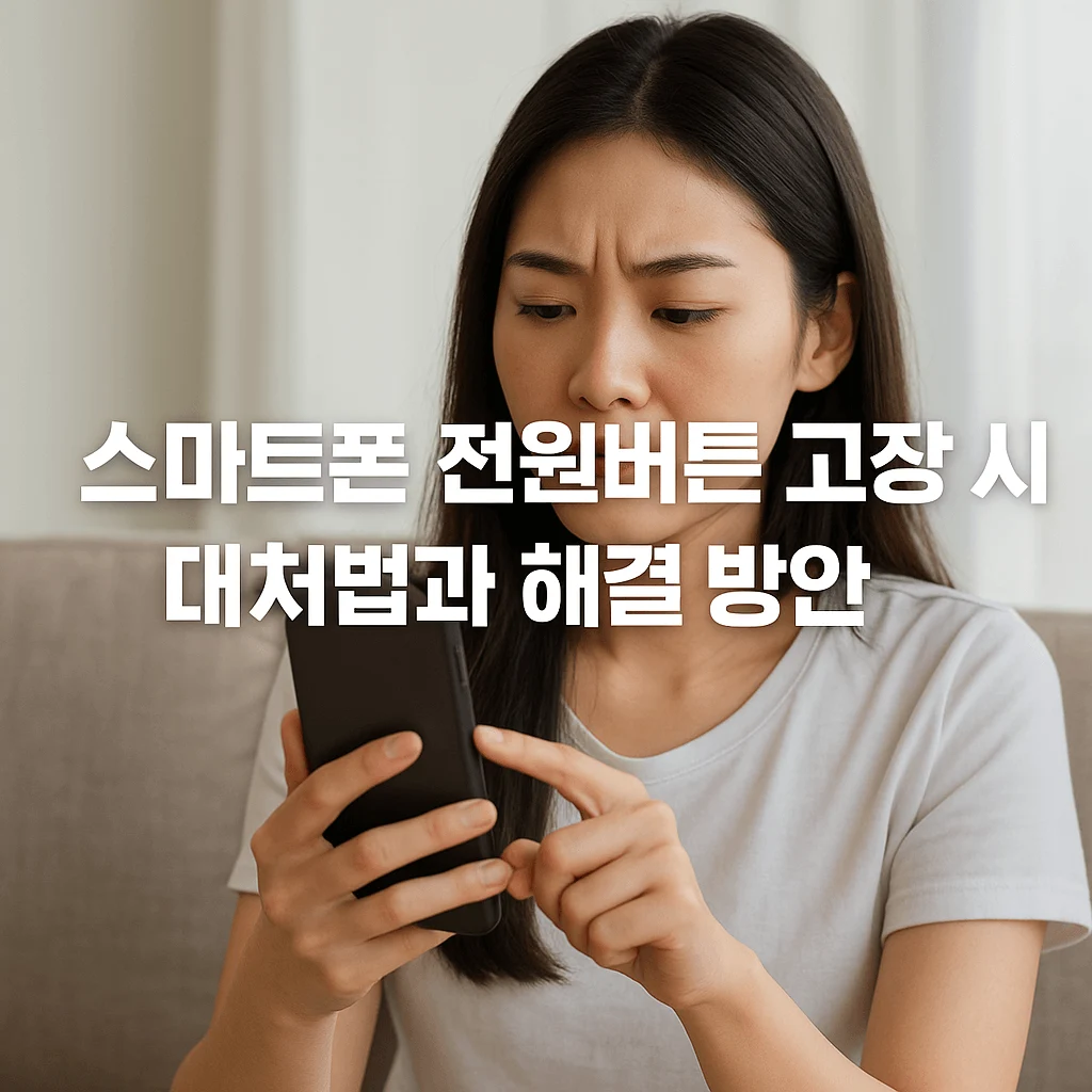 스마트폰 스위치 눌러도 전원이 꺼지지 않아요 - 스마트폰 전원버튼 고장 시 대처법과 해결 방안