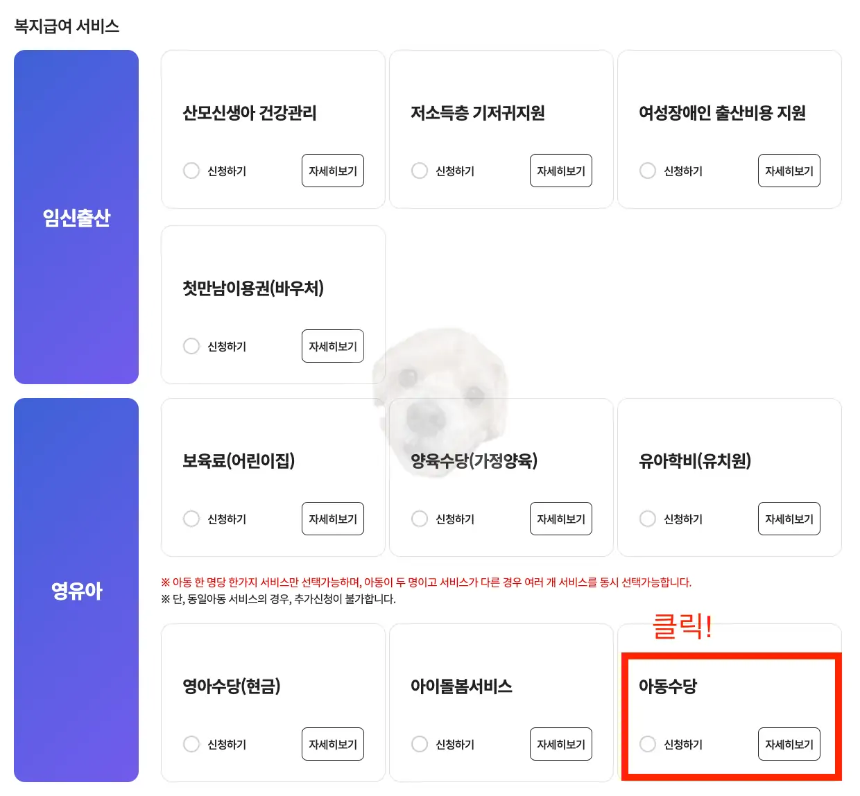복지급여 서비스 사진