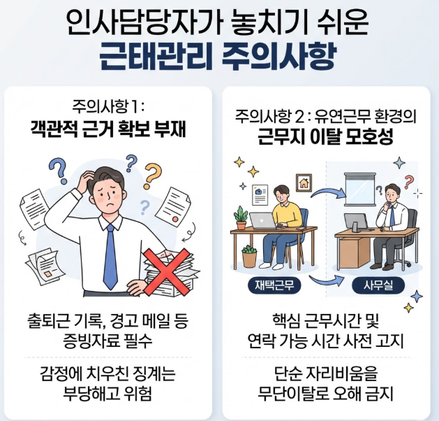 직장 근태불량