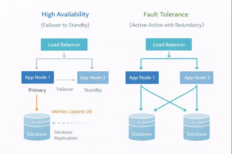 전산학 장애 허용(Fault Tolerance)과 전산학 고가용성(HA): 시스템이 고장 나도 전산학 서비스가 계속 유지되는 설계