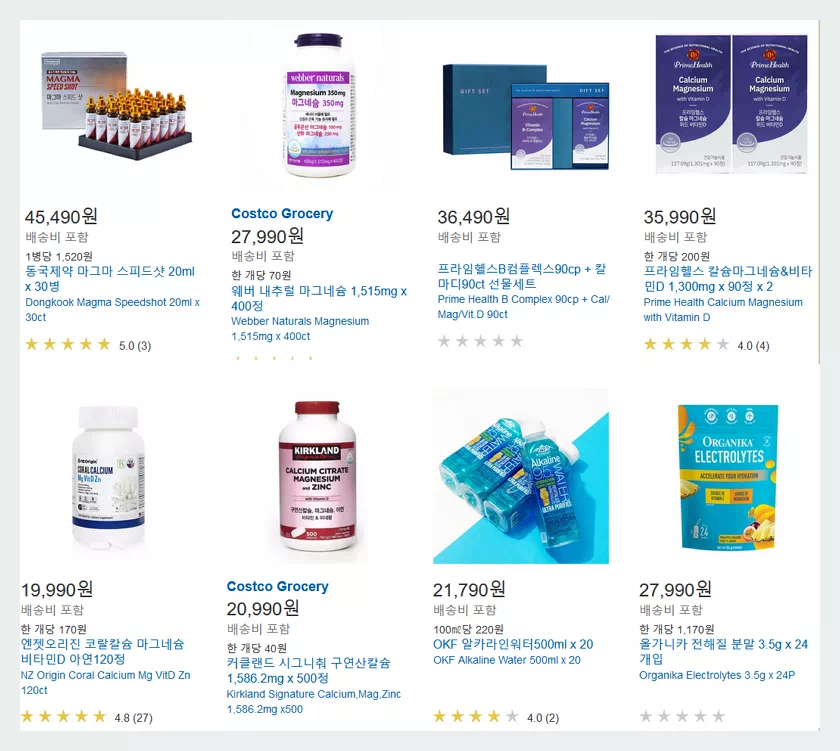 코스트코 마그네슘 제품