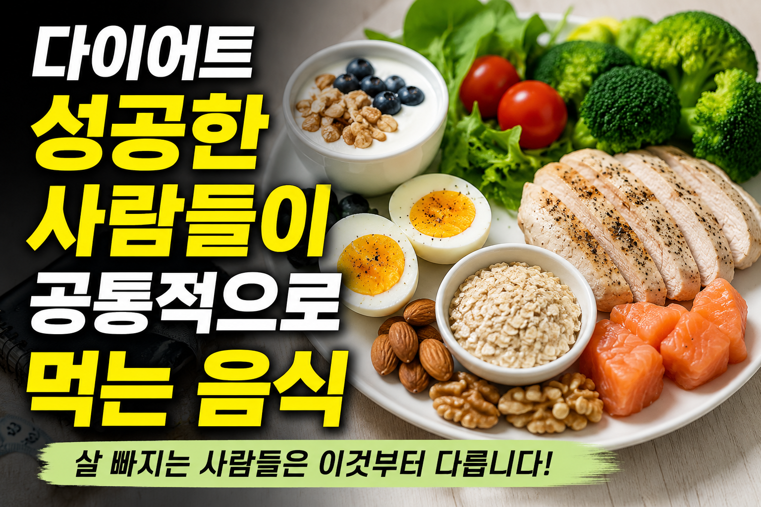 다이어트 성공한 사람들이 공통적으로 먹는 음식, 살 빠지는 사람들은 이것부터 다릅니다