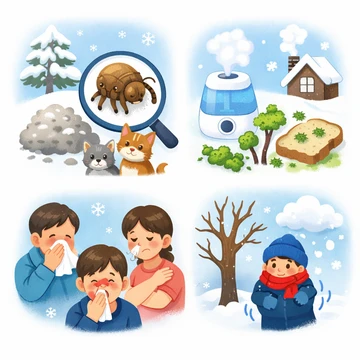 겨울철 알레르기 증상 원인 유형 정리1