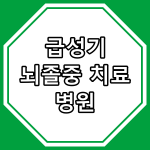 관악구 뇌졸중 치료 병원