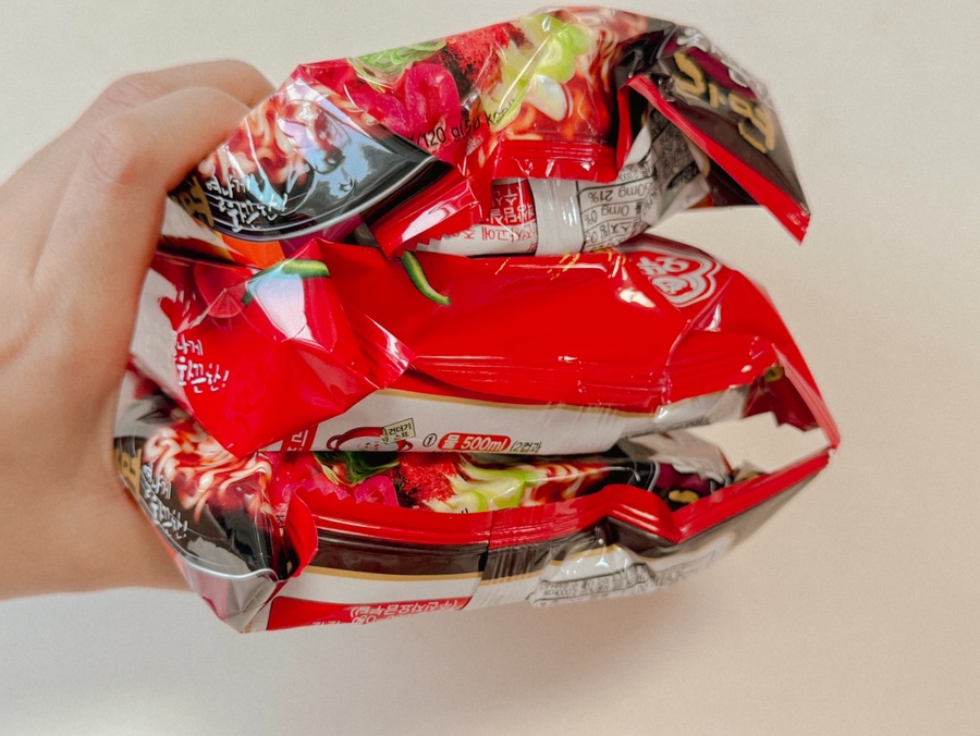 봉지 라면 소비기한 지남