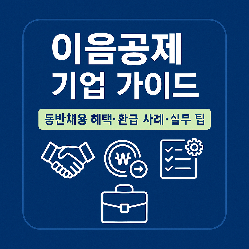 이음공제 기업 가이드|동반채용 혜택·환급 사례·실무 팁