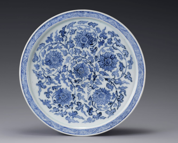 백자청화철채 난초청낭자문 병 (白磁靑畵鐵彩蘭草靑娘子文甁) / 19세기