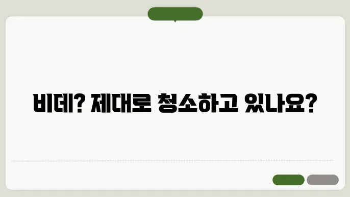 비데 청소법
