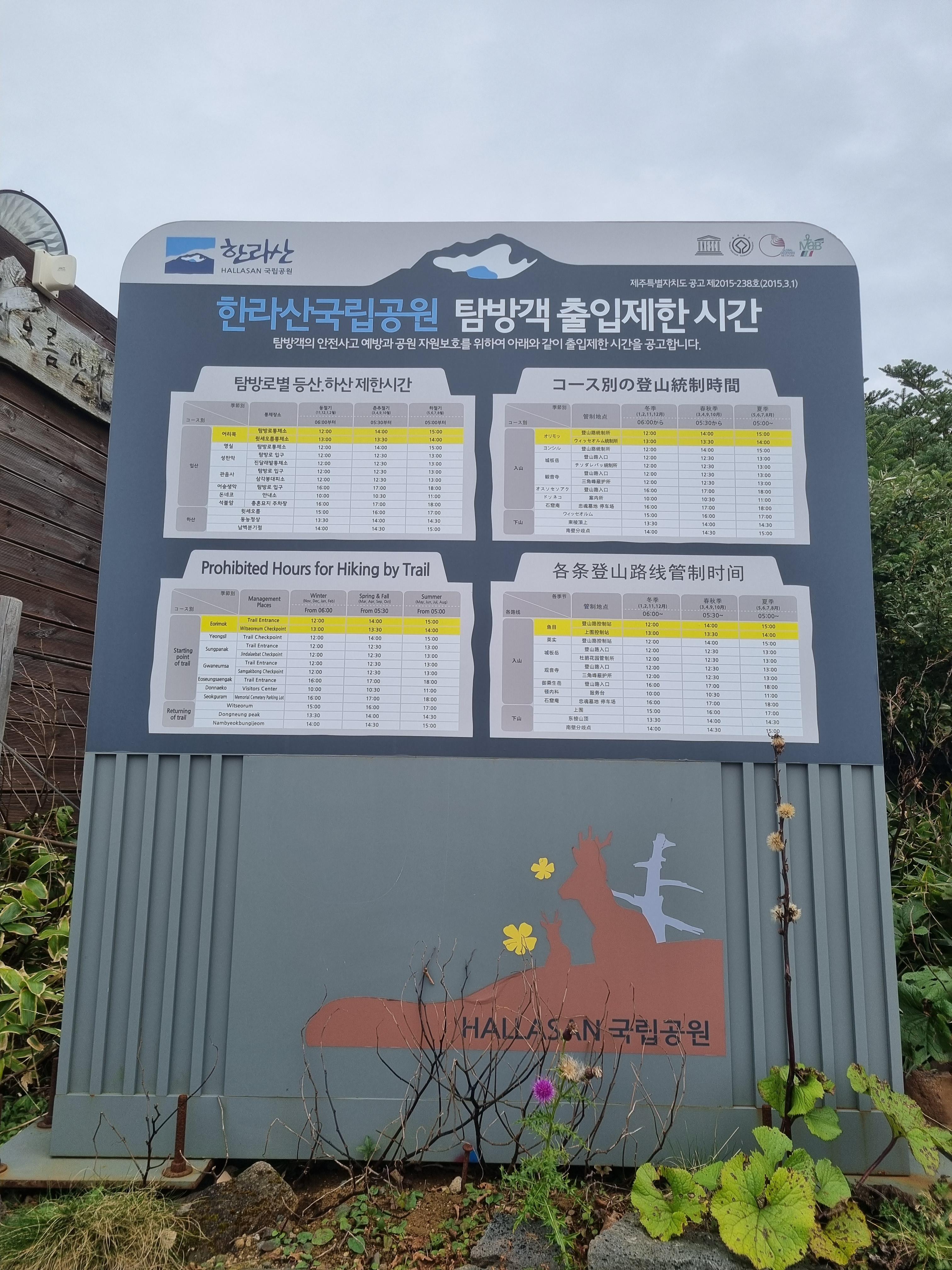 윗세오름 영실코스