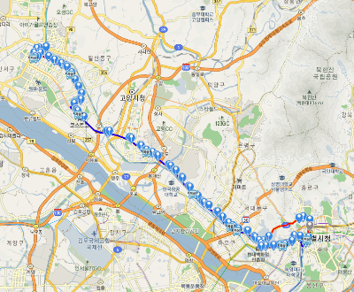 700번버스 노선도