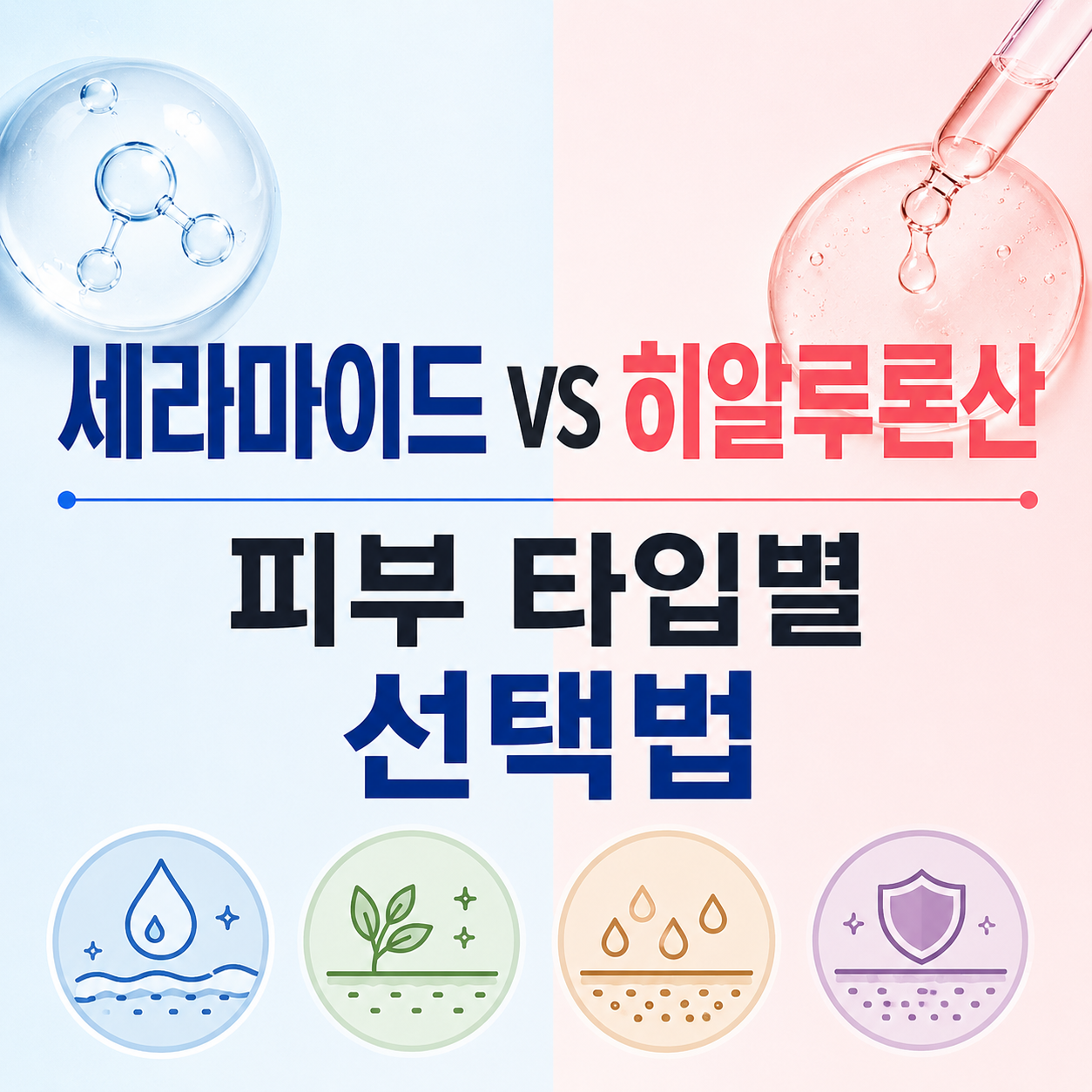 세라마이드 vs 히알루론산