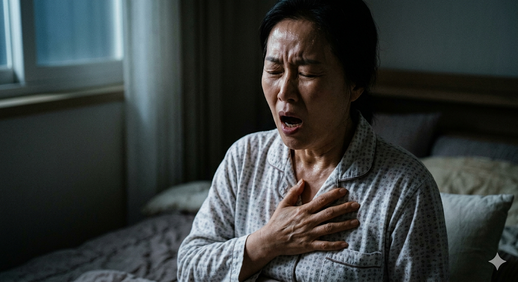 수면무호흡증여성심장통증, 여자심장마비초기증상