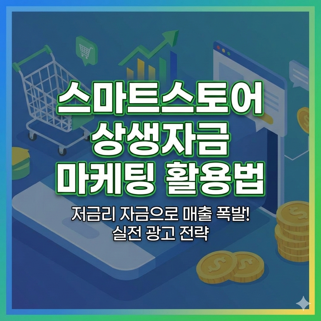 스마트스토어 상생성장지원자금 마케팅 활용법 신청부터 광고 집행까지 총정리