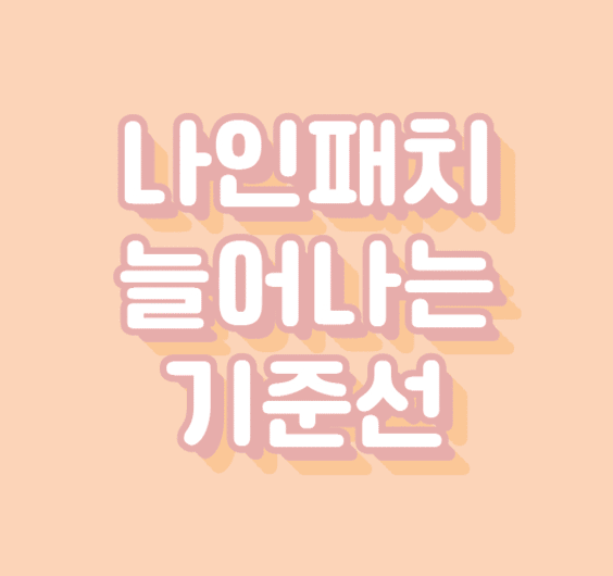 나인패치 기준선