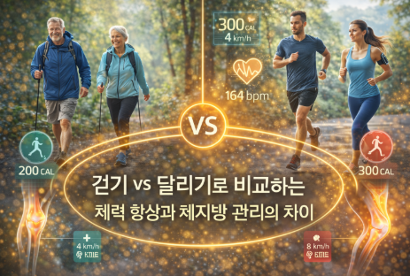 걷는 모습과 달리기하는 모습