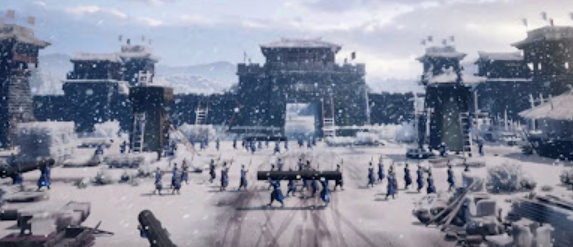 삼국지 전력판 게임 장면