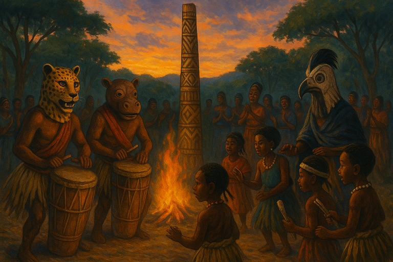 대지의 북소리, 영혼의 숲에서 열리는 중앙아프리카공화국 ‘송고카니 축제’