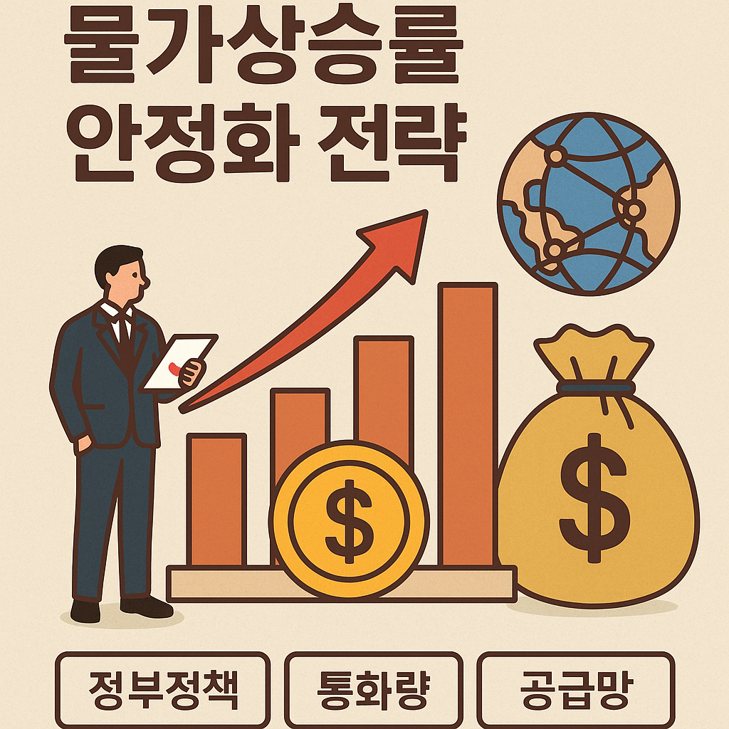 물가상승률 안정화 전략 이미지