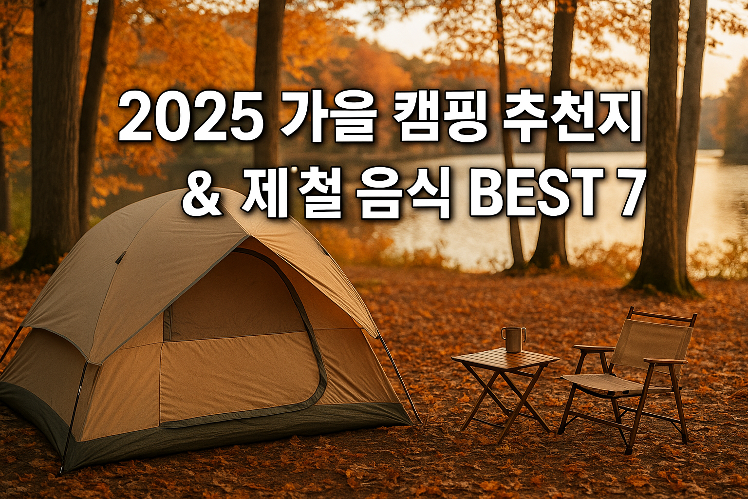2025 가을 캠핑 추천지 &amp; 제철 음식 BEST 7 (주말 비 대비 꿀팁 포함) 관련 이미지
