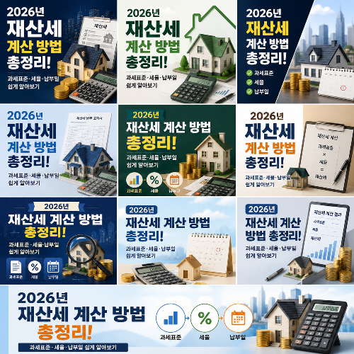 2026년 재산세 계산 방법 총정리! 과세표준&middot;세율&middot;납부일 쉽게 알아보기
