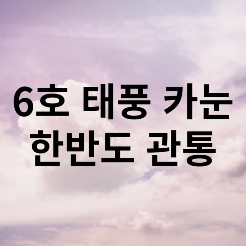 6호태풍카눈한반도직격 썸네일
