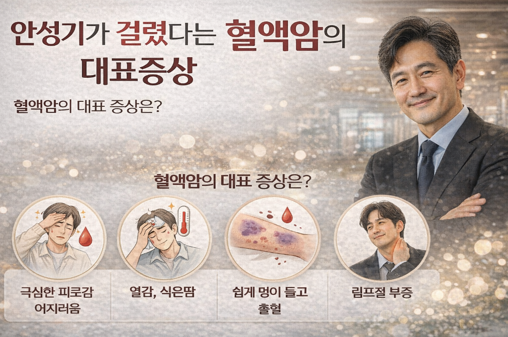 안성기 혈액암, 이 증상 놓치면 위험해요