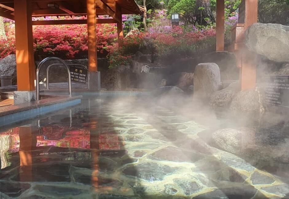 척산온천-노천탕