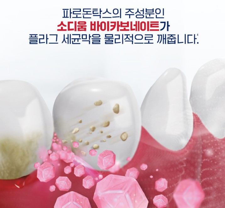 파로돈탁스-주성분인-소디움-바이카보네이트에-대한-설명입니다.