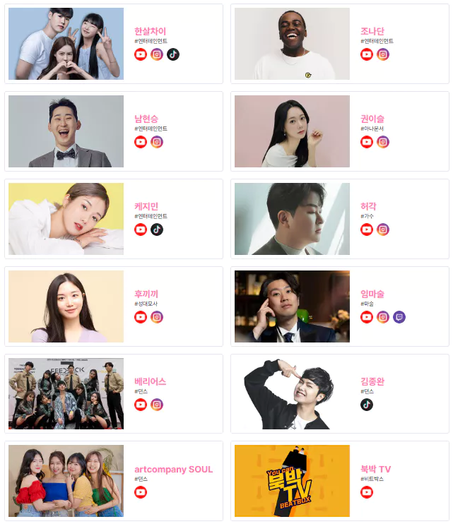 크리에이터 미디어대전 참가자