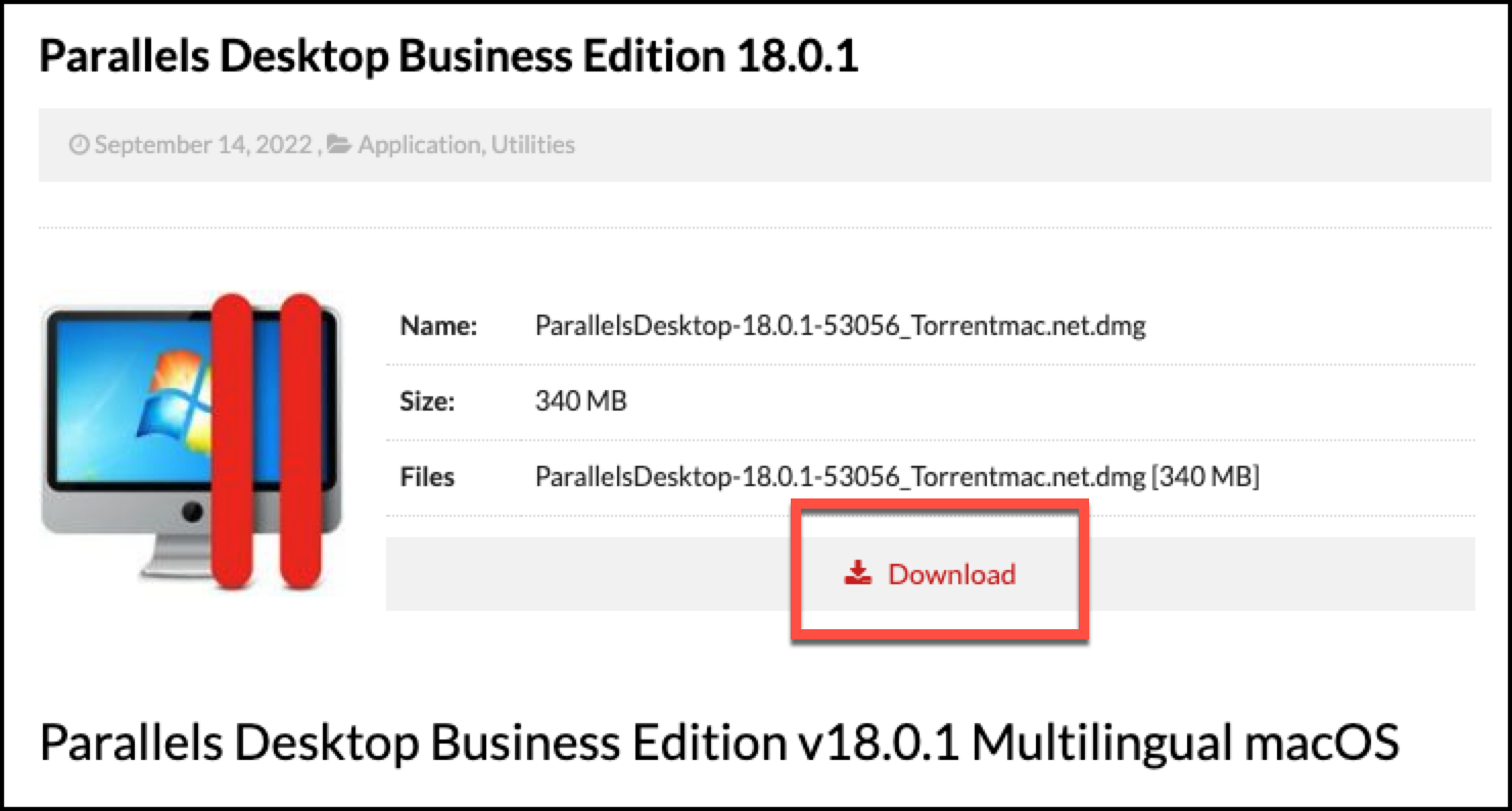 패러렐즈 데스크톱 다운로드