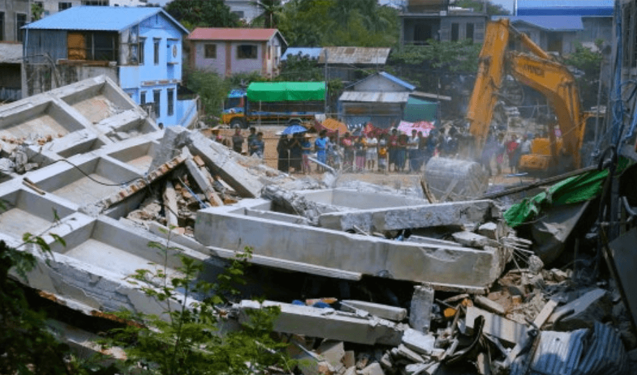 미얀마지진-참사현장