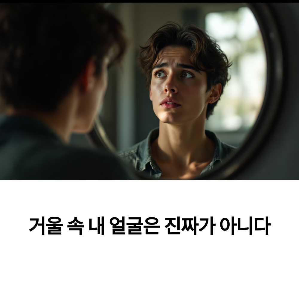 거울속 내가 아닌 얼굴