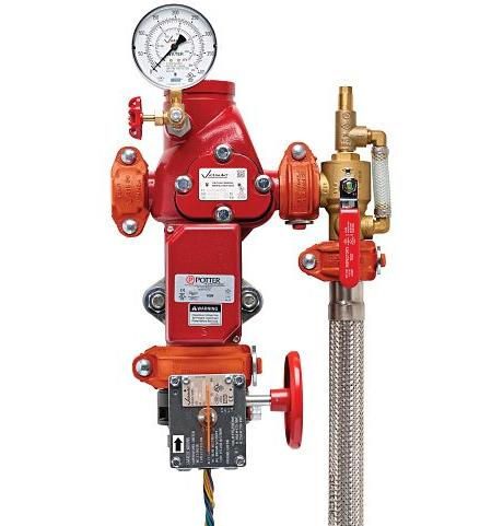 준비작동식 스프링클러 설비 (Pre-action Valve Sprinkler System), 솔레노이드밸브, Solenoid Valve, Pre-action Valve, PORV, Pressure Operated Relief Valve, 수동기동밸브, 슈퍼비죠리판넬