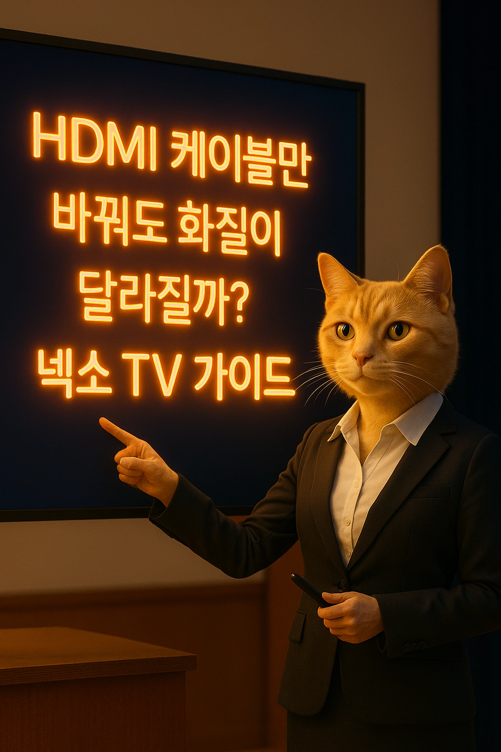 HDMI 케이블만 바꿔도 화질이 달라질까 넥소 TV 가이드