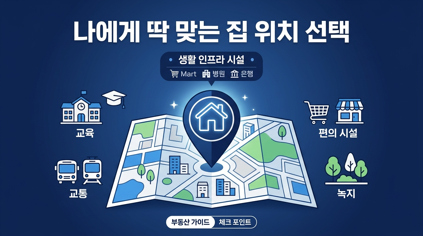 나에게 맞는 주택의 위치선정의 중요성